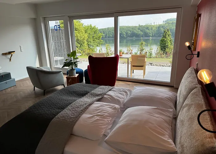 شقة Ommi Kese See-suite Sauna Biggesee Olpe bei Meschede